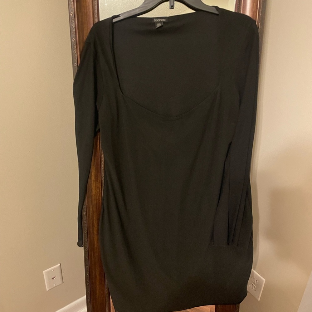 Boohoo Plus Elegant Black Mini Dress